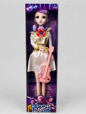 KPOP Demon Hunters Zoey Singing Doll – Purple Hair – Music Doll Toy